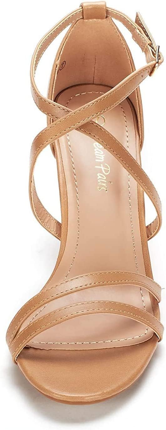 DREAM PAIRS Women's Fashion Stilettos Open Toe Pump Heel Sandals - Image 3
