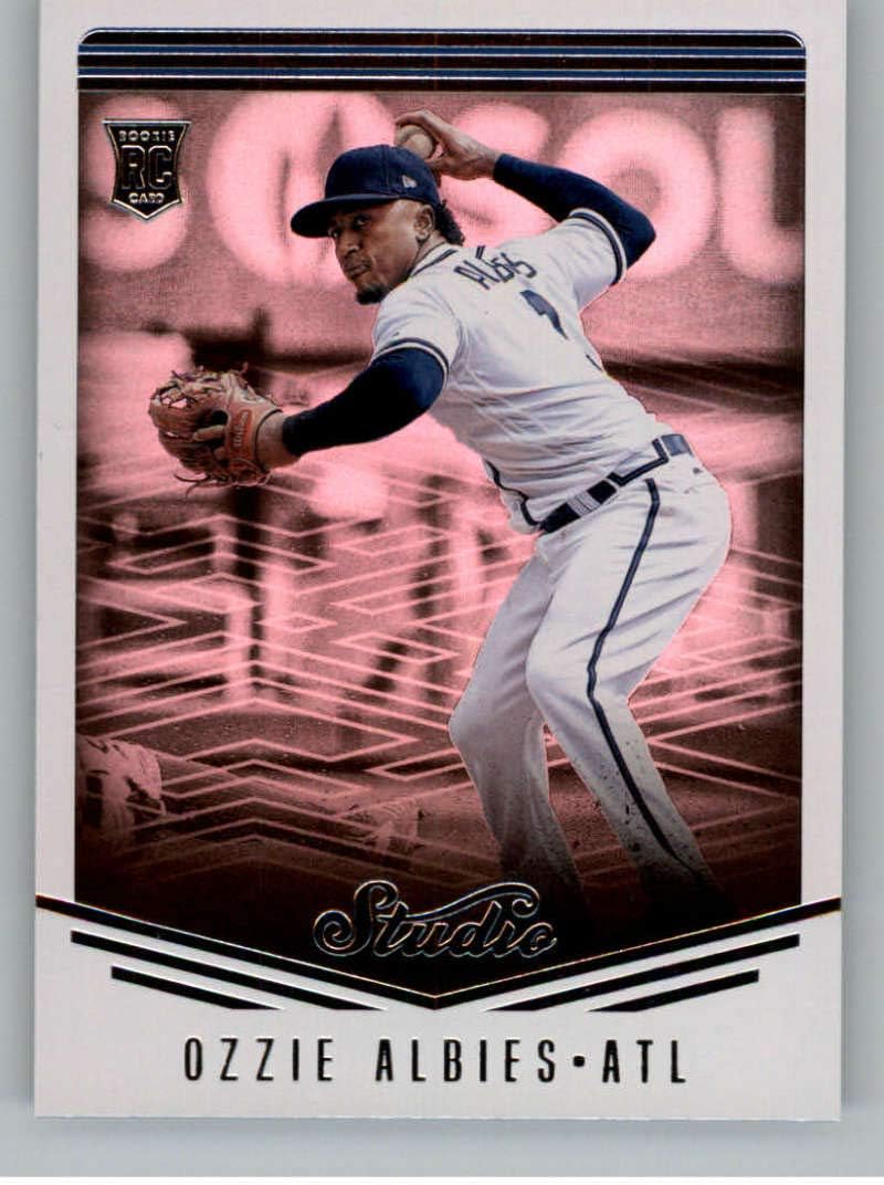 2018 Panini Chronicles Studio #8 Ozzie Albies Atlanta Braves RC Rookie Card