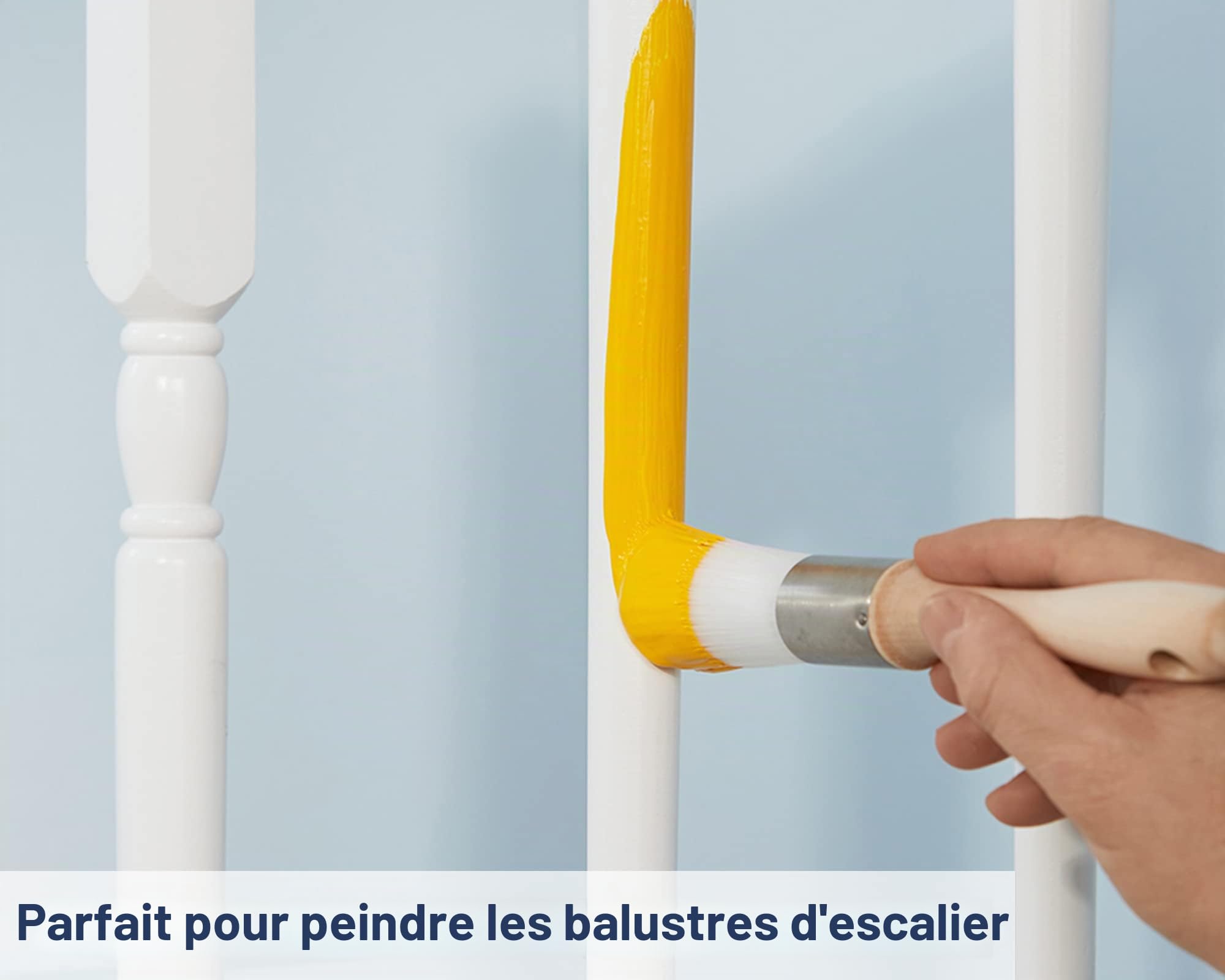 Lot de 5 pinceaux de qualité supérieure - Idéal pour Les Meubles ou Les travaux manuels Zibra!