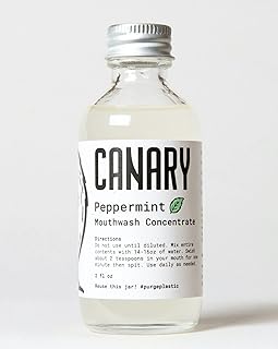 Mouthwash Concentrate Peppermint - Great for Travel, Dry Mouth and Gum Health - Alcohol & Fluoride Free, Natural Mouth Wash for Bad Breath - Zero Waste - Makes 16 oz