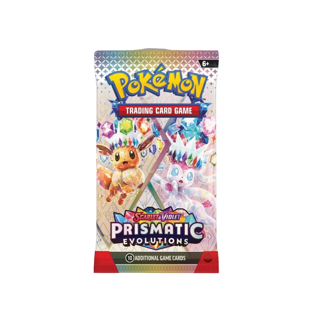 Pokemon TCG Scarlet Violet Prismatic Evolutions Booster Pack Random Art - 10 Cards