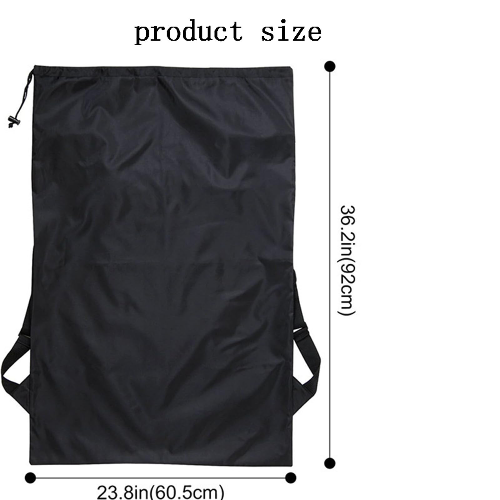 CocCCoon Stroller Bag Black Travel Bag for Airplane Students College Pushchair Heavy Duty Laundry Drawstring Storage Bag - Image 2