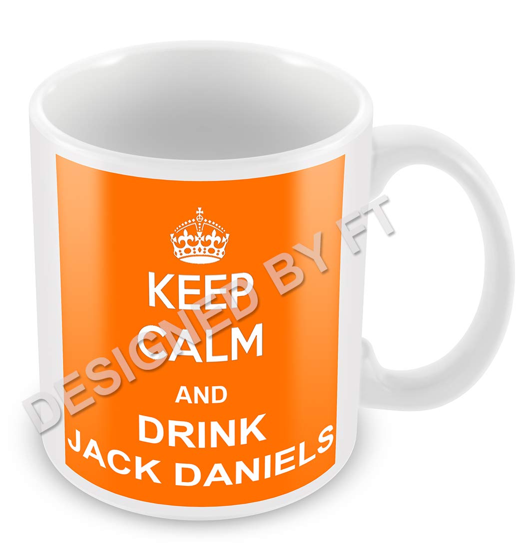 "Keep Calm and Drink " Ceramic White 11oz Mug by FT