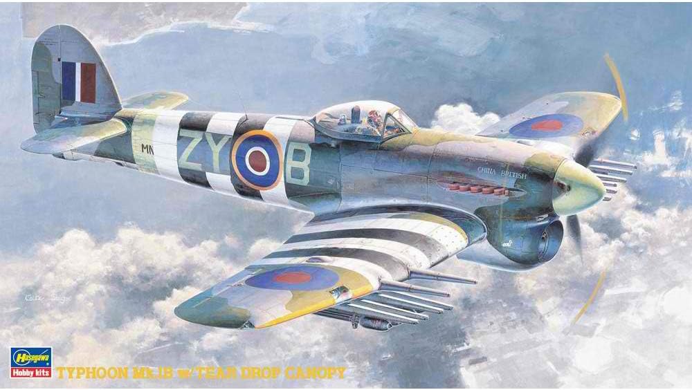 Hasegawa 1/48 Typhoon Mk.Ib Tear Drop Canopy HSG09060