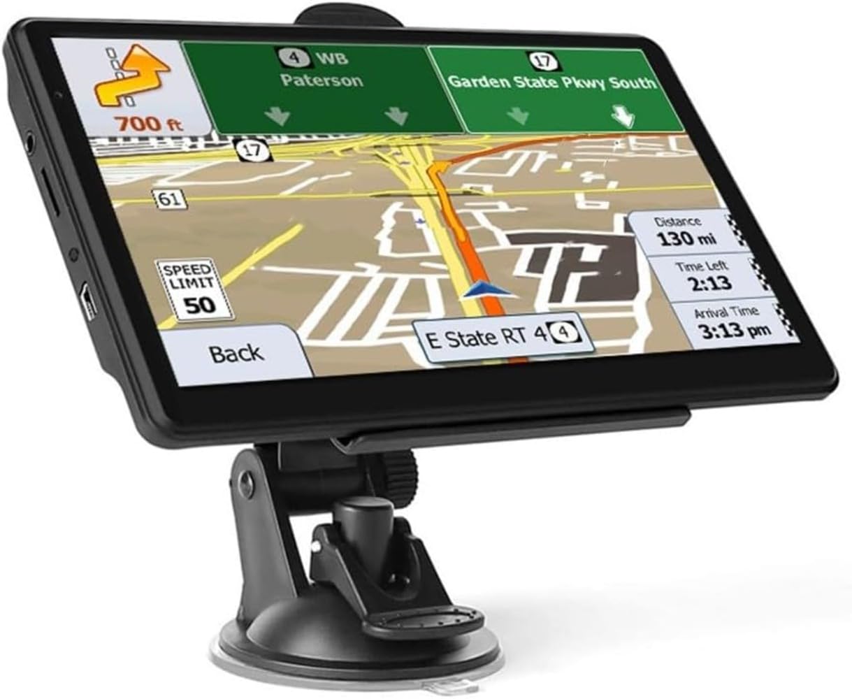 Nawigacja satelitarna, ekran dotykowy HD z nawigacją GPS, do samochodów osobowych i ciężarowych, obsługa głosowego wskazówek dotyczących kierunku skrętu, ostrzeżenie o ograniczeniu prędkości