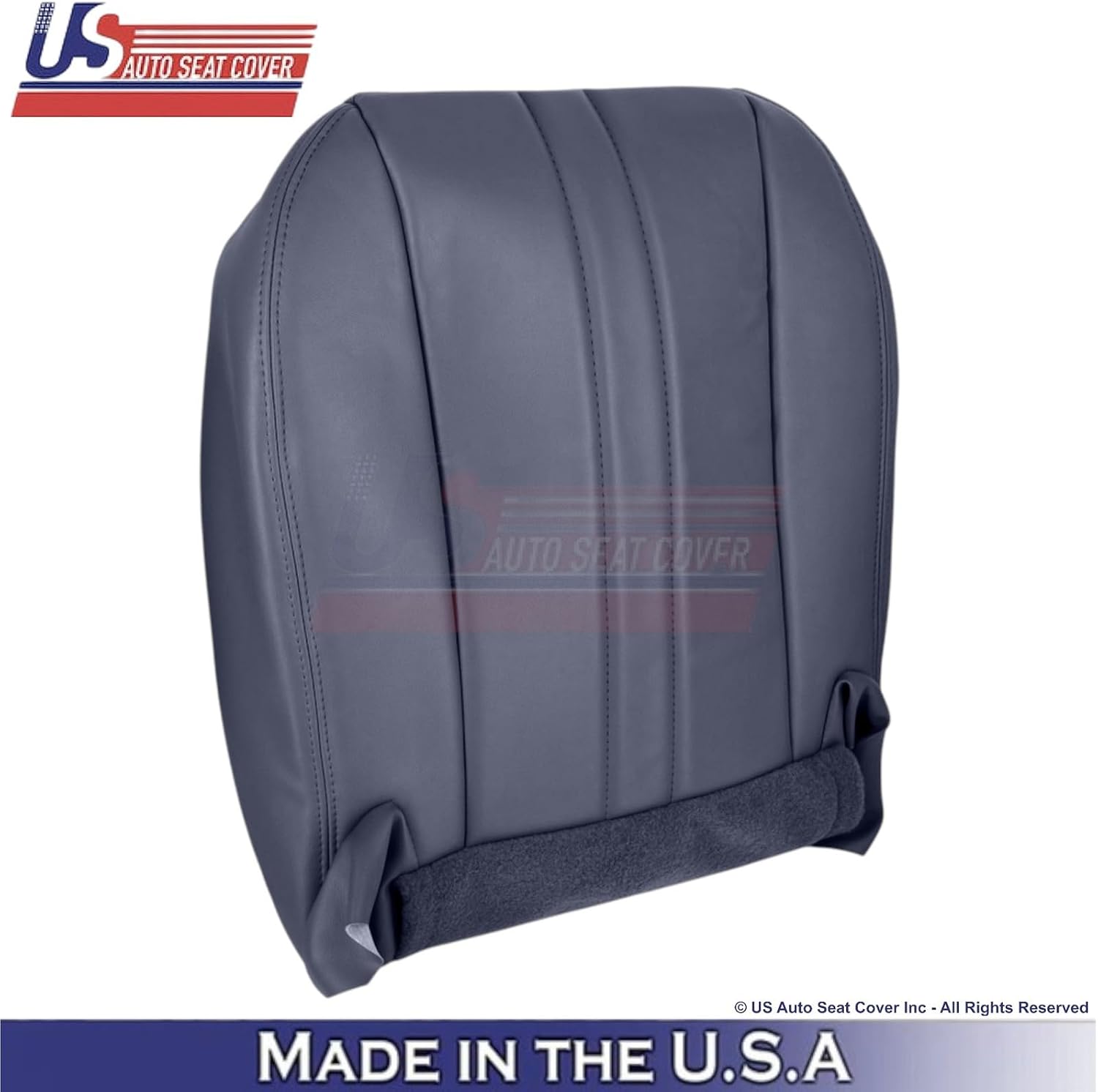 2010-2015 fits Chevy Express Leatherette Passenger Bottom Seat Cover Navy Blue