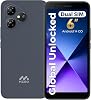 MIRO 4G Celular - Nuevo Smartphone Android 14 Go Edition, Pantalla de 6", 2GB+32GB (Expandible a 256GB), Batería 3000mAh, Cámara 5MP+2MP, Doble SIM, Conector de Audio de 3.5mm (Azul) 1