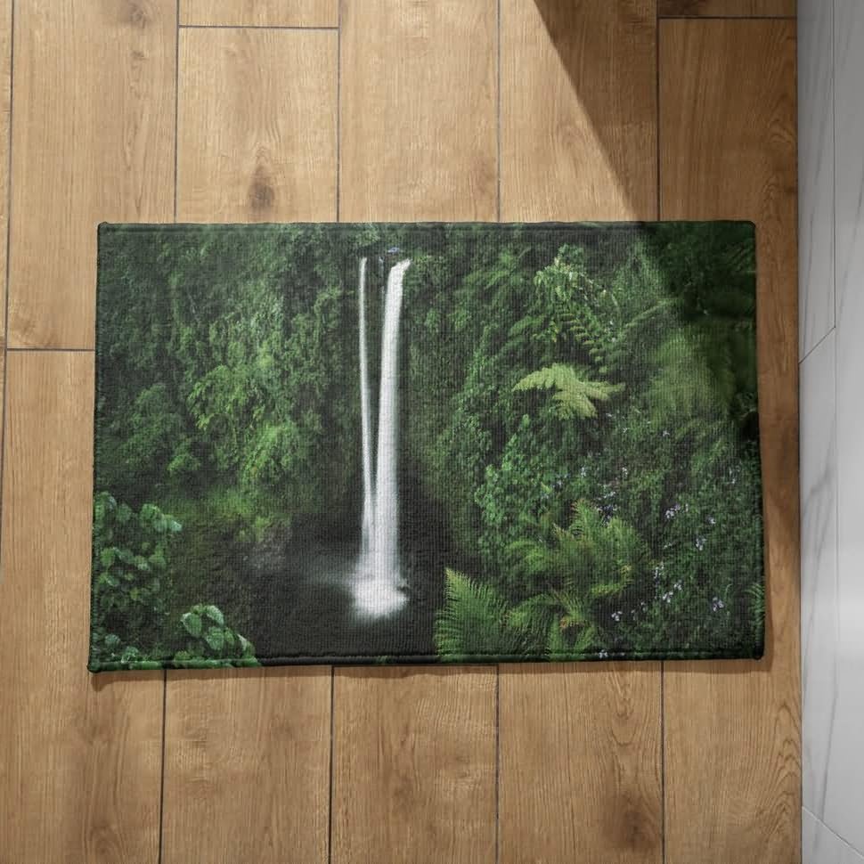 Alfombrillas decorativas de alta calidad con estampado de paisaje natural vivo