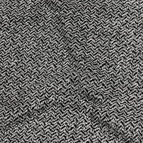 Möve Brooklyn Herringbone Guest Towel 50 x 30 cm 85% Cotton / 10% Viscose / 5% Linen Natural/Black, Nature/Black - Image 2