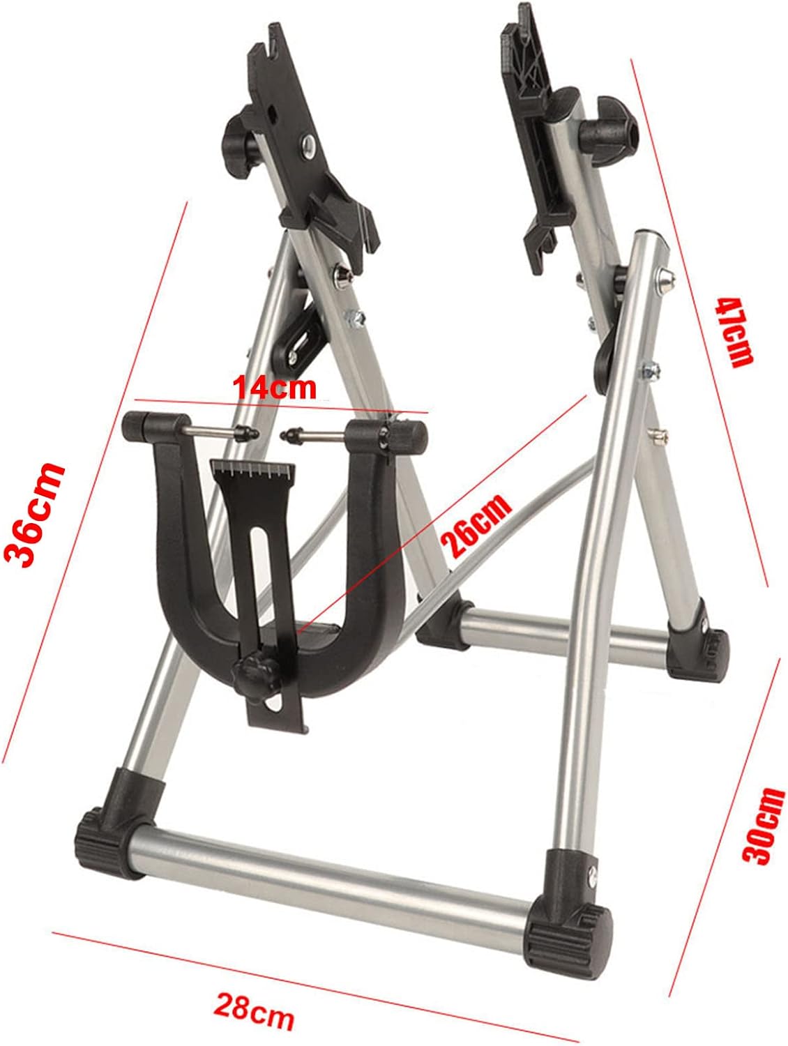 Cocoarm Wheel Truing Stand, Foldable Tire Maintenance Holder, Bicycle Cycling Accessory