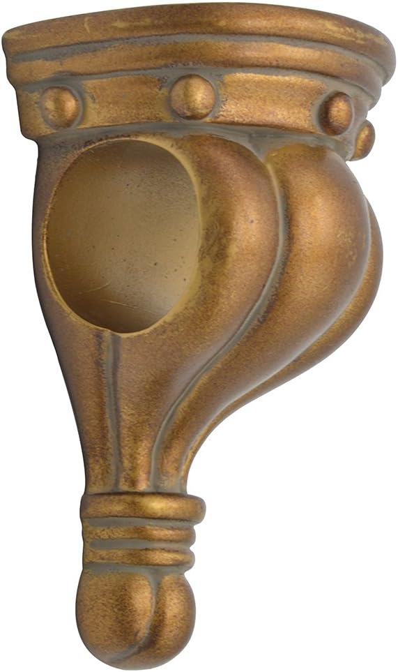 Urbanest Set of 2 Rigaud Drapery Sconce, 1 3/4-inch Diameter, English Gold