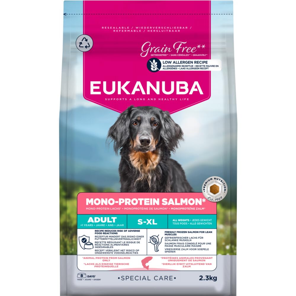 Eukanuba Mono-Protein Salmon Dog Food Dry, 2.3 kg