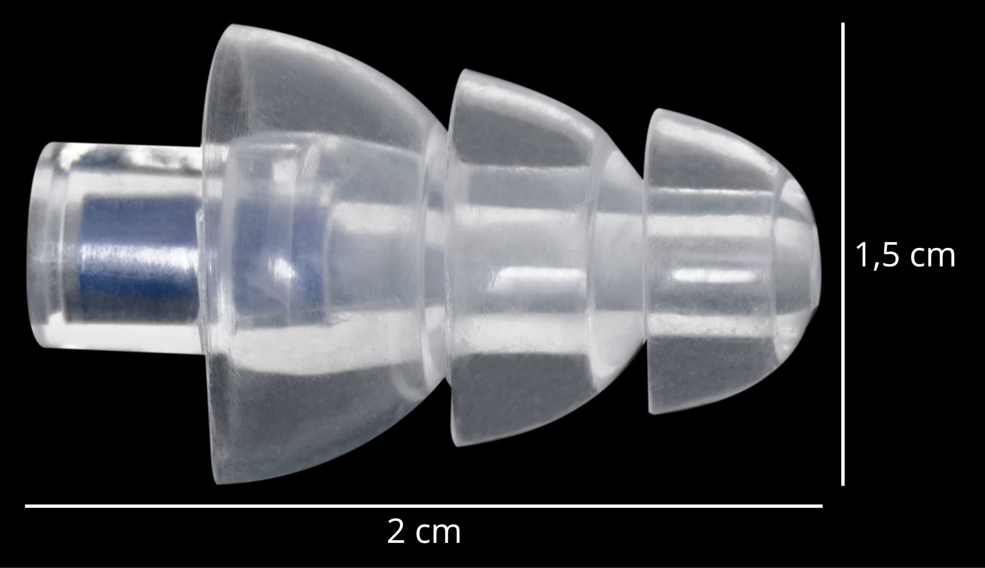 Pronomic Bouchons d'Oreille Protection Auditive Set Mixte, Taille moyenne | Protection auditive design sapin, 4 pièces avec filtre bleu atténuation 20 dB, 4 pièces avec filtre blanc atténuation 25 dB