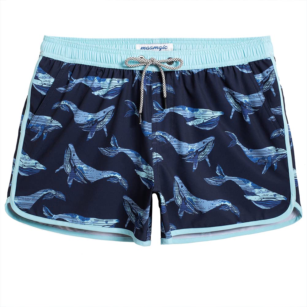 MaaMgicMens Swimming Trunks Short 70s 80s 90s Vintage Quick Dry Beach Bathing Swimming Shorts Swimsuits Board Shorts