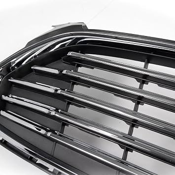 2 Pcs Front Bumper Upper & Lower Grille Compatible with 2013-2016 Ford Fusion