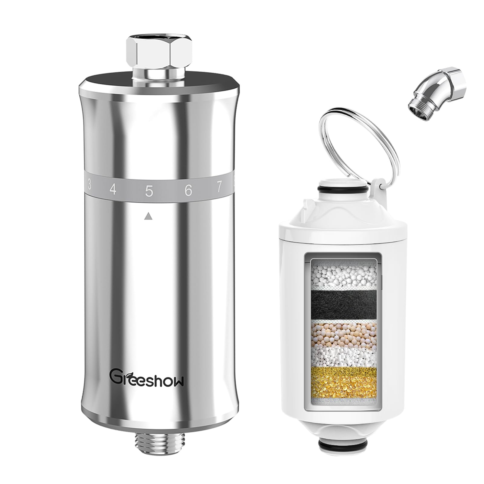 Amazon.co.jp: Greeshow シャワーヘッド 浄水器 塩素除去 98%以上