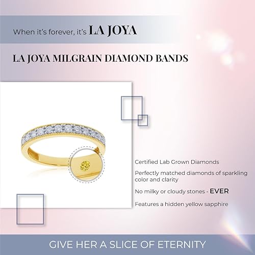 Vista 3 de Alianzas de boda de diamantes cultivados en laboratorio para mujer Oro amarillo, blanco y rosa de 10 quilates certificado 110 - 12 quilates