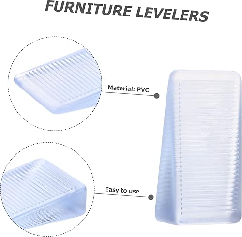 Miniatura 8 de DOITOOL Cuñas de salida 12 piezas de ajuste de muebles Arandela plana niveladores de muebles, cuñas para muebles para el hogar, cuñas