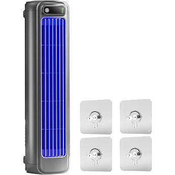 Festberg Cooling Ace with 4 Wall Stickers Sherum Cooling Ace Air Conditioner Wall Air Conditioning Without Outdoor Device Fan Wall Mounted with 3 Speeds for Bedroom Office Home Black