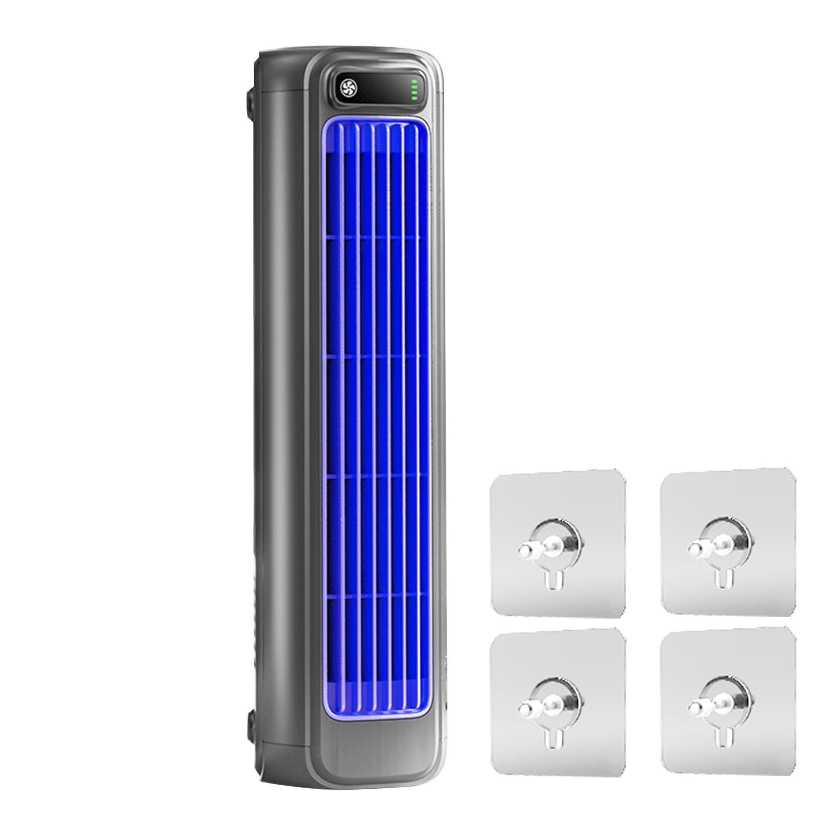 Sherum Cooling Ace Klimagerät, Wand Klimaanlage Ohne Außengerät, Ventilator Wandmontage 3 Geschwindigkeiten, Schwarz