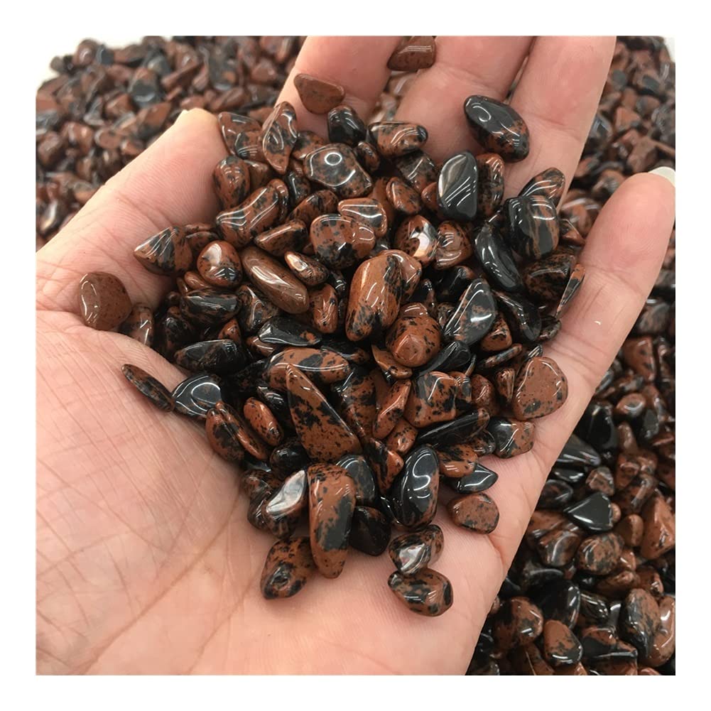 Regalo Ossidiana Rossa Naturale Ghiaia Arenaria Pietra di Cristallo Pietra for Acquario, Pietra da Giardino Pietra Decorativa for PEIQIYIN Raccolta domiciliare(Size:500g)