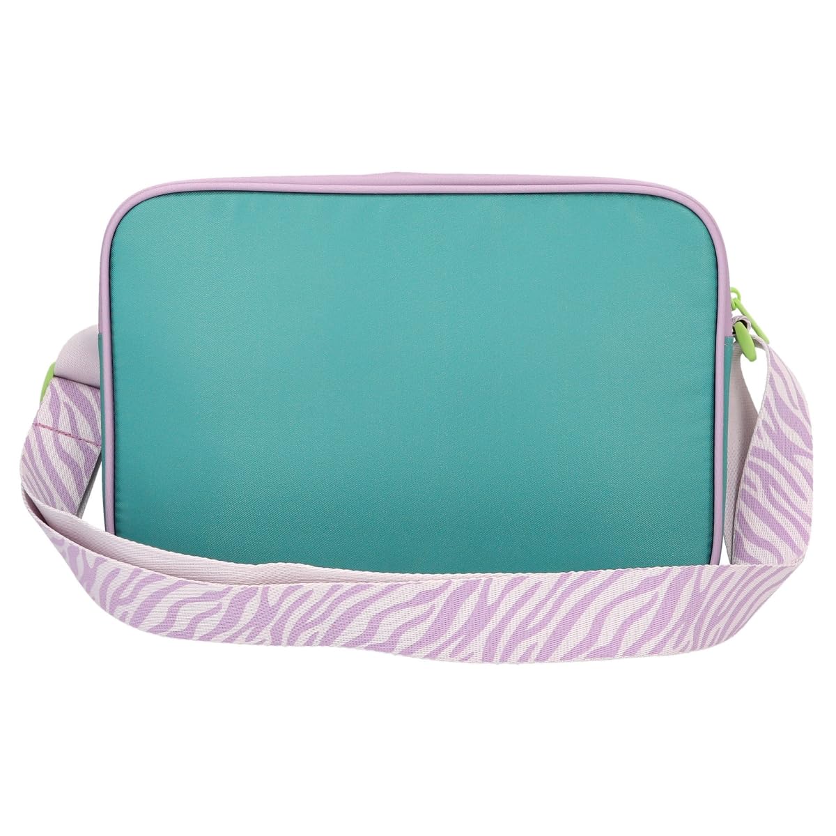 Depesche 12495 TOPModel Fantasy Tiger - Umhängetasche in Lavendel und Petrol, Tasche mit Reißverschluss und längenverstellbarem Tragegurt