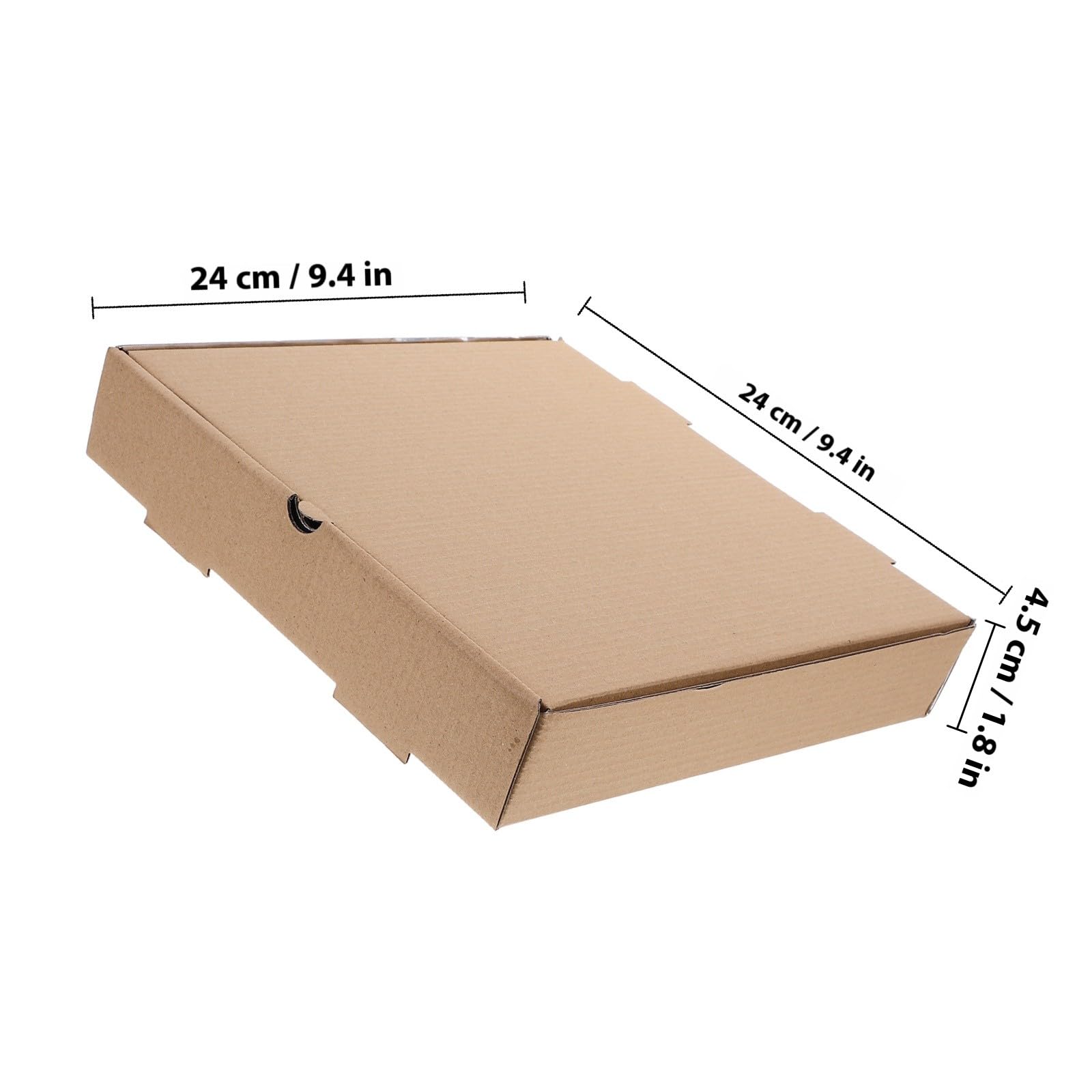 SHINEOFI Scatole per Pizza 10 Pezzi in Cartone Ondulato Rivestimento in Alluminio Contenitori per Asporto e Conservazione Alimentare per Ristoranti e Pizzerie