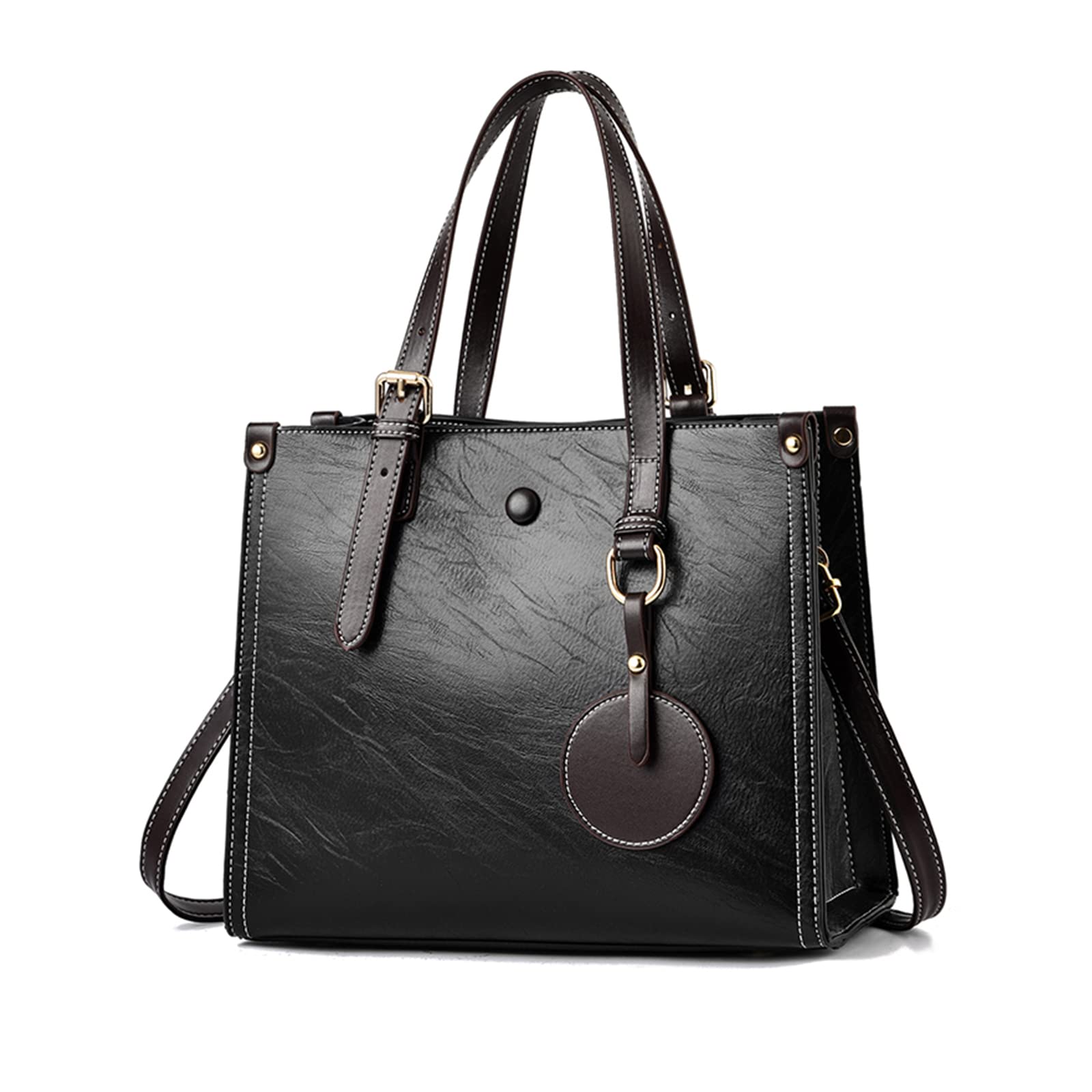 FANDARE Damska torebka tote górny uchwyt skóra PU torba na ramię crossbody torba kurierska