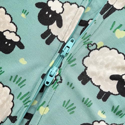 Image of Baby One-Piece Footies Long Sleeve Rompers 2-Way Zipper, Viscose from Bamboo Baby Bodysuit Clothes for Boys Girls