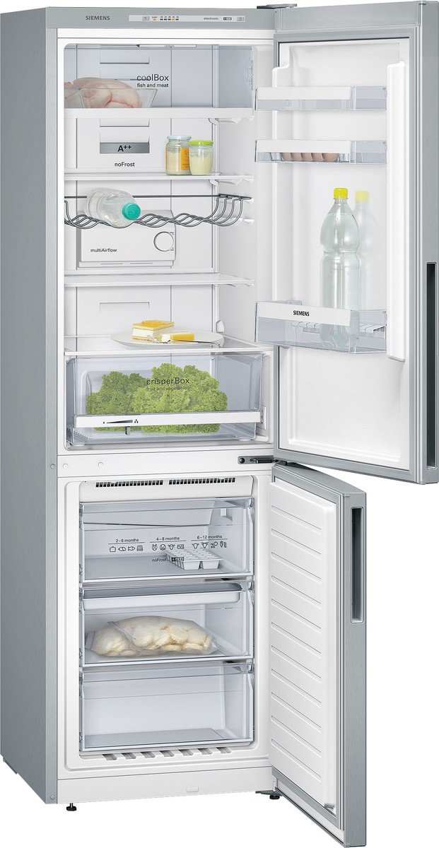 Siemens iq300 kg36nvl31 Réfrigérateur/Congélateur/A + +/partie : 233 L/congélateur Partie refroidissement : 86 L/Acier inoxydable/Nofrost/superfreezing/éclairage LED