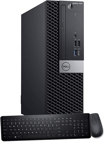 Dell Computadora de escritorio OptiPlex 7070 SFF, Intel 8 Core i7-9700 3.0GHz hasta 4.70GHz, 16GB DDR4 Ram 256GB NVMe M.2 SSD, AX210 WiFi 6E