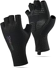 LEZOOY Cycling Gloves, Men's, 3D Three-Dimensional, Bicycle Gloves, Fingertips, Sweat Absorbent, Quick Drying, Cycling Gloves, Breathable, Stretchy, Shock Absorption, Abrasion Resistant, Anti-Slip
