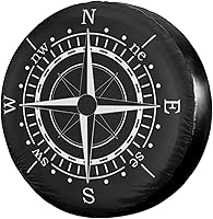 Vista 20 de Foruidea - Hermosa cubierta de rueda de repuesto con diseño de palmeras de playa y orificio para cámara de respaldo. Cubierta de rueda