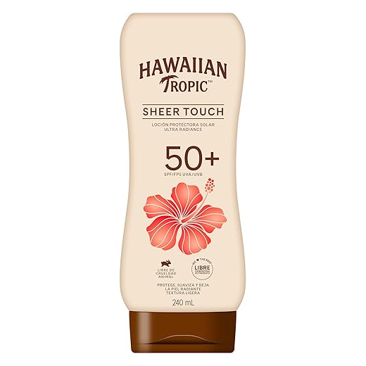 Hawaiian Tropic Sheer Touch Loção Protetor Solar Radiance FPS 50 240ml