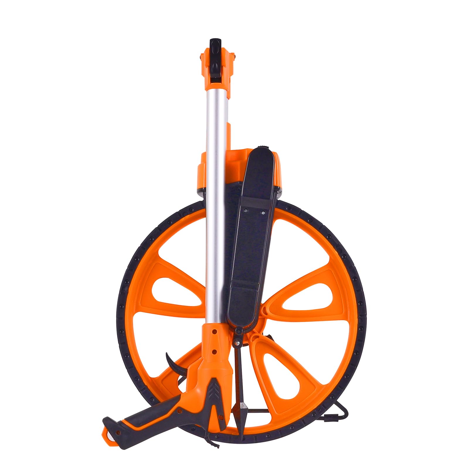 VEVOR Messrad 0-9999,9m Präzisions Messrad ±0,5% Messroller Rolltacho mit Teleskopstange 101-52cm Vermessungsrad φ317,5mm Streckenmessgerät aus ABS + Aluminiumoxid inkl. Tragetasche