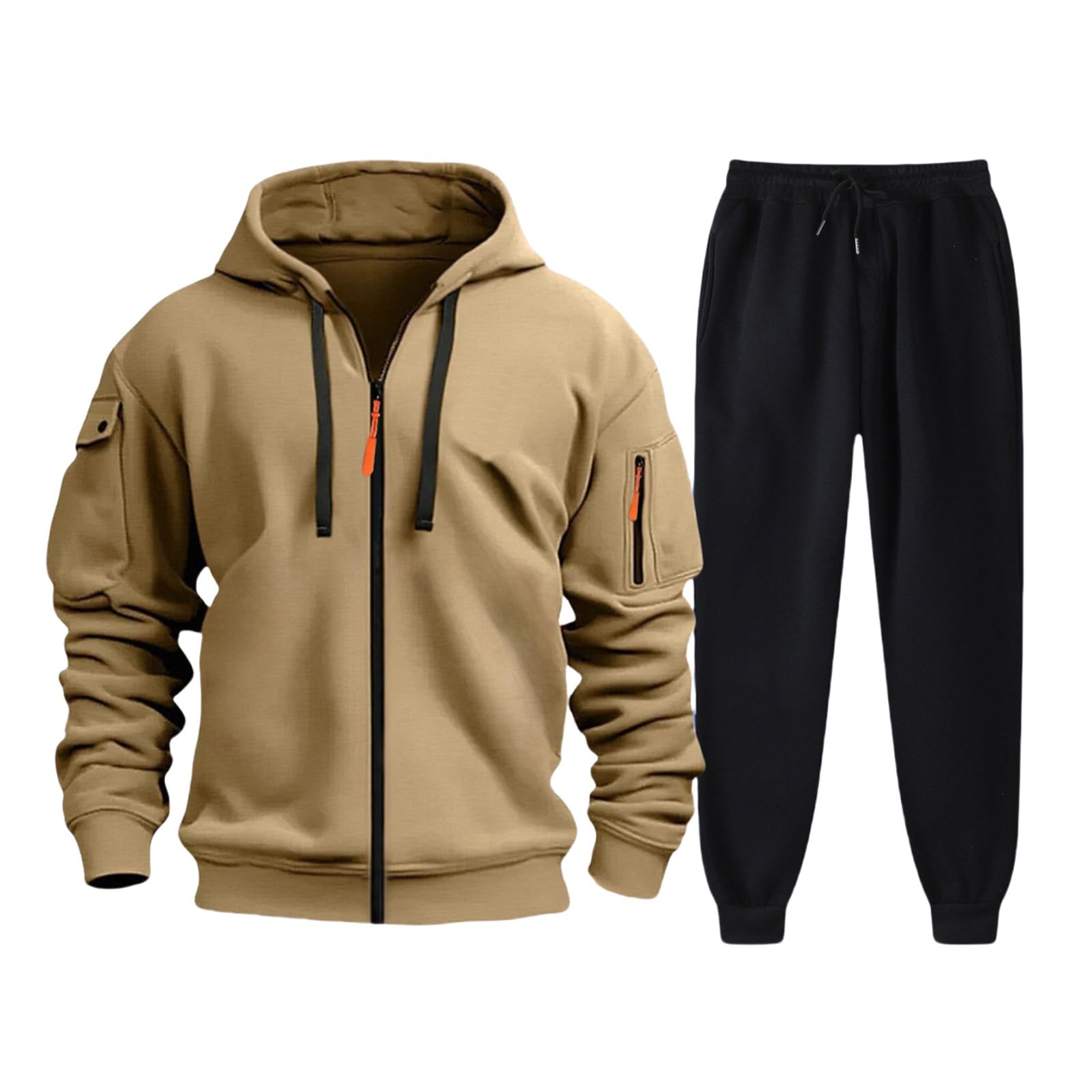 Tuta da uomo Set Zip,Tuta da uomo Set Inverno Pile