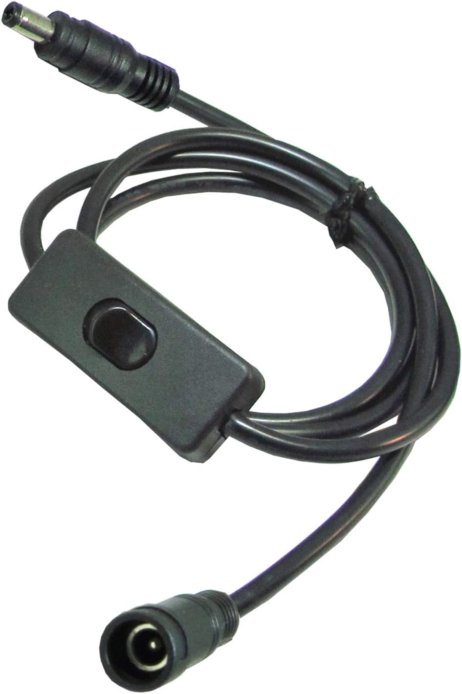 BiXPower DC Power Cable with On/Off Switch and 5.5 x 2.5mm Male to Female Connectors