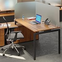 Vista 8 de Divisor de escritorio para estudiantes y panel de privacidad de escritorio. Particiones de oficina y escudo de luz ideal para cubículos. División