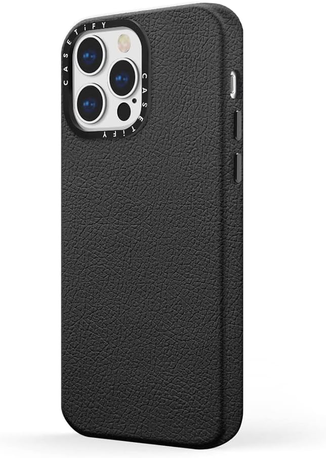 CASETiFY Pebbled iPhone 13 Pro Case [4.9ft Drop Protection/Compatible with Magsafe] - Jet Black