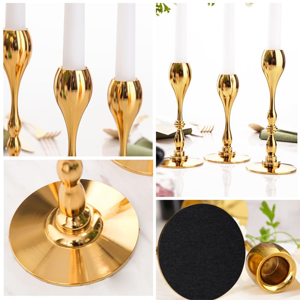 romantische Wohnaccessoires, Kerzenhalter, nordischer moderner Metall-Kerzenhalter(B)