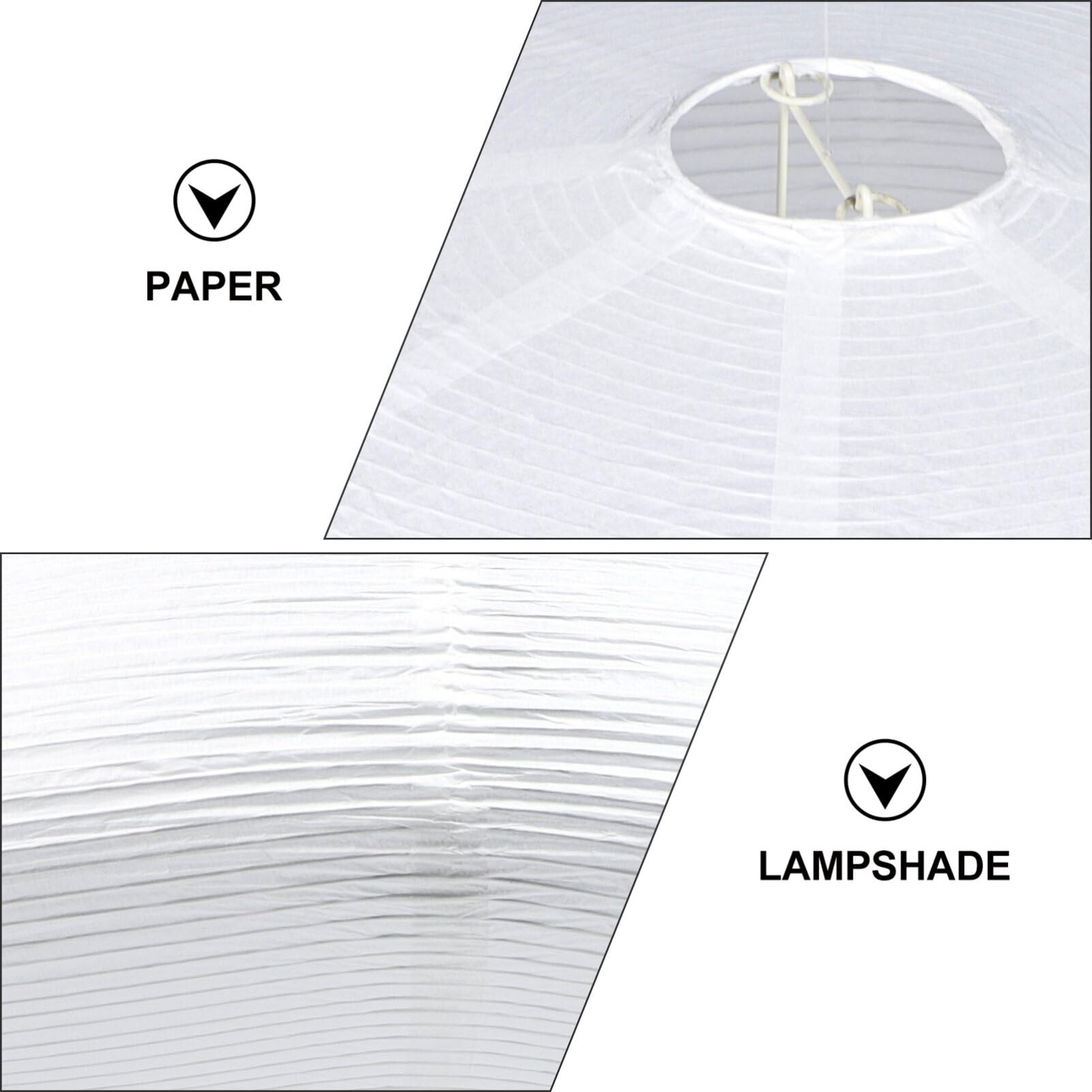 HOMSFOU Pantalla De Lámpara Colgante Japonesa De Papel De Arroz 19.68X19.68X7.87In Cubierta De Lámpara De Techo Para Decoración De Iluminación De Interior
