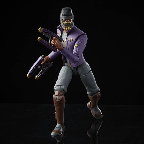 Miniatura 2 de Marvel Legends Series - Figura de acción a escala de 6 pulgadas, T'Challa Star-Lord, diseño premium, 1 figura, 3 accesorios y pieza de construcción