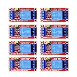 DaFuRui 12v Relay Module 8Pack 1 Channel Relay Module 12v Relays Board with Optocoupler Support High/Low Level Trigger for Arduino Relays