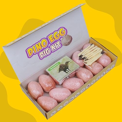 Miniatura 7 de Último Huevos de dinosaurio, kit de excavación de huevos de dinosaurio, juguetes de dinosaurio, excavación de huevos de Pascua, descubre 12