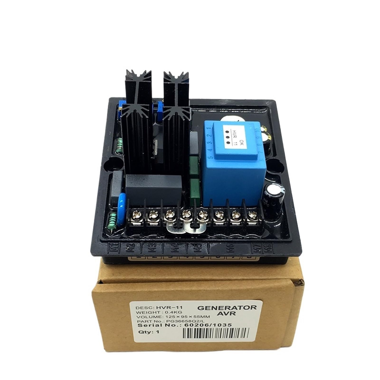 1 régulateur de Tension Automatique HVR-11 AVR, stabilisateur de Tension HVR11, pièces de Groupe électrogène Diesel