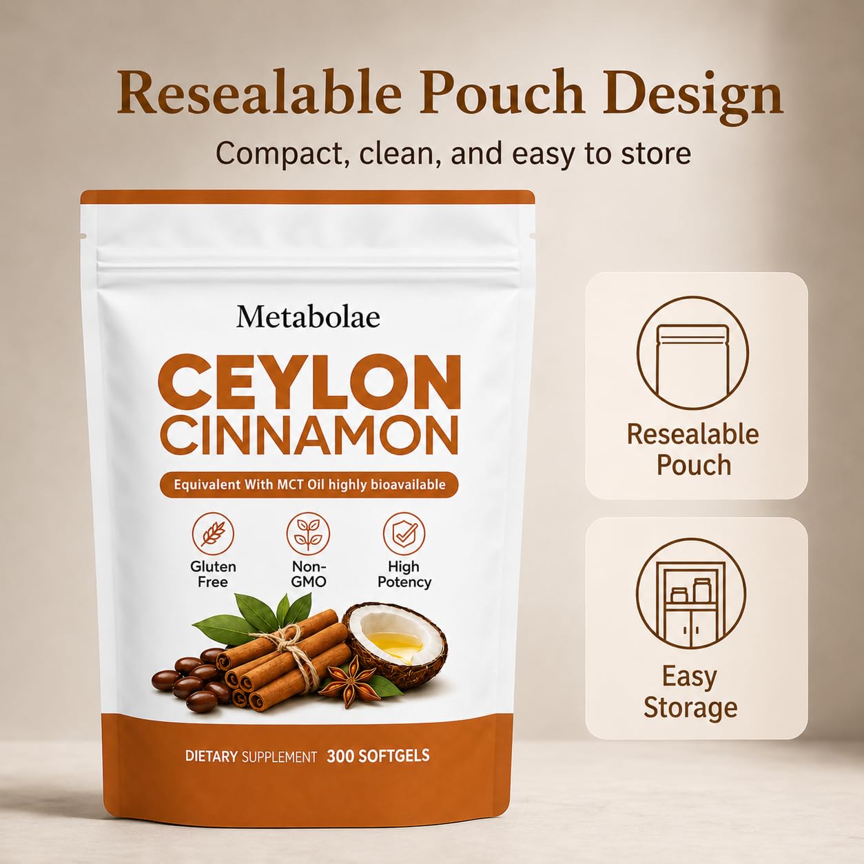 Belano Metabolae Ceylon Cinnamon Softgels with MCT Oil — Amazon image 6