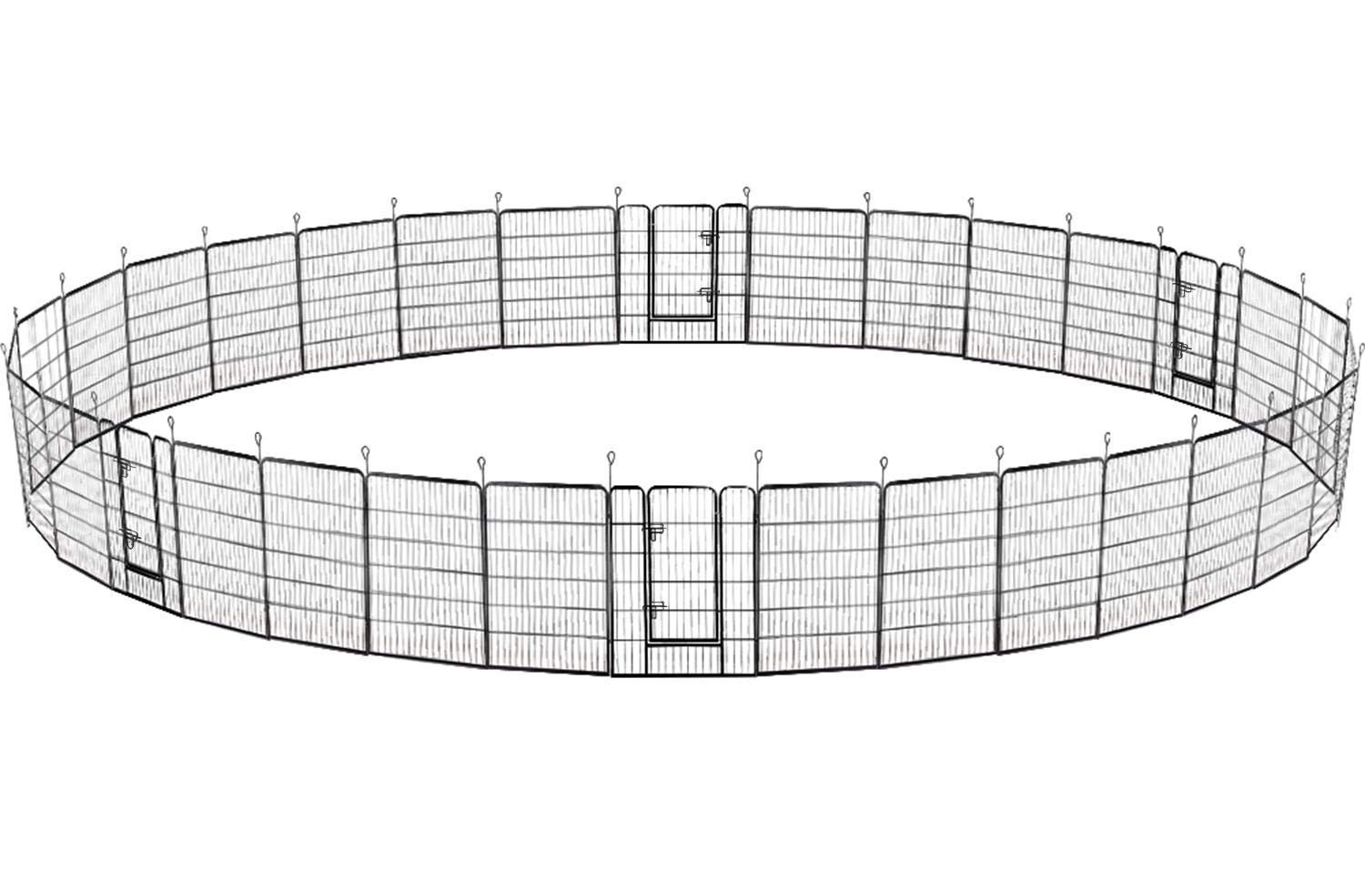 Buy Yaheetech 40in x85ft Decorative Garden Fence Rustproof Folding
