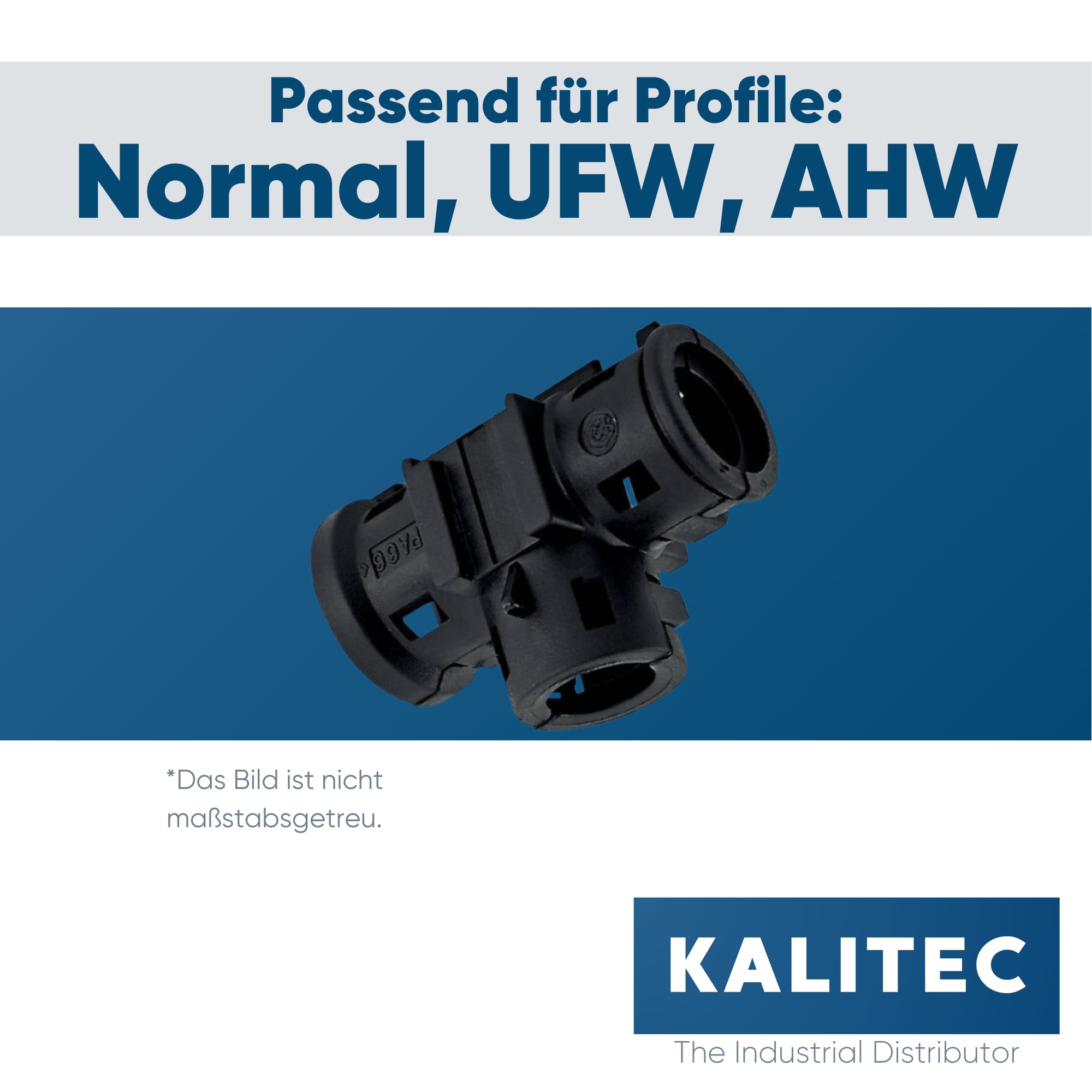 Kalitec 9806091 - Distribuidor en T (100 unidades, forma A NW 13-10-10, 3 vías, pieza en T, para tubo ondulado, conector para tubo ondulado, distribuidor de cables, ramificación de cables, conector