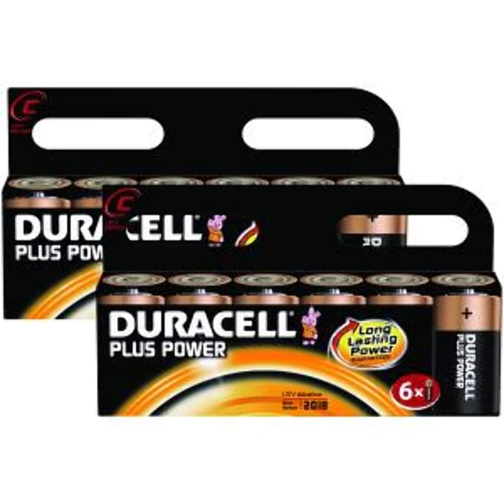 Duracell Plus Power C BUN0035A-​Taglia 2-​Confezione da 6