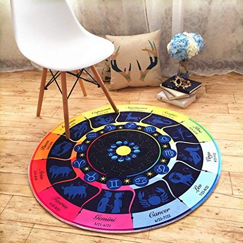 Tapis rond singe de style européen GZ pour chambre enfant et salon